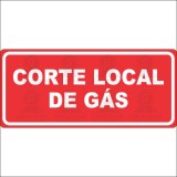 Corte local de gás 